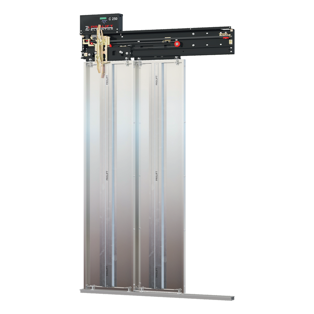 2 Panel Telescopic Cabin Door