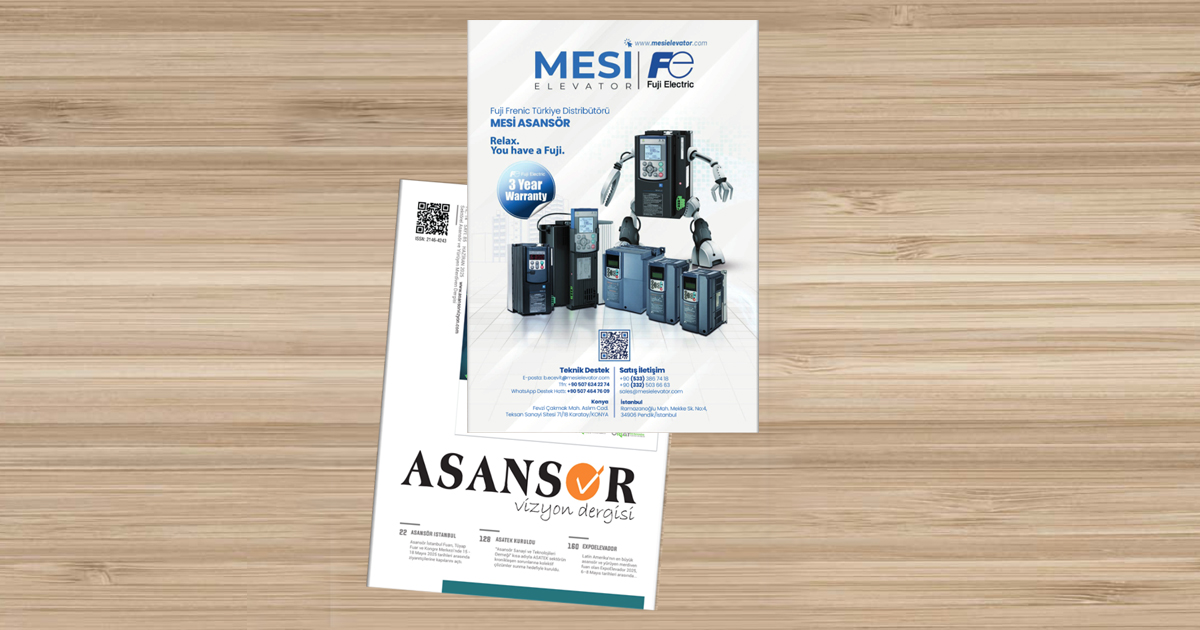 MESİ Elevator, Asansör Vizyon Dergisi’nin 85. Sayısında Yer Aldı