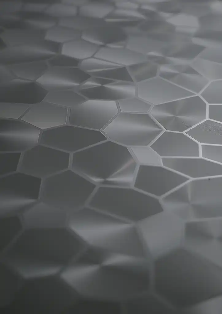لوح ستانلس ستيل ديكوري Hexagon